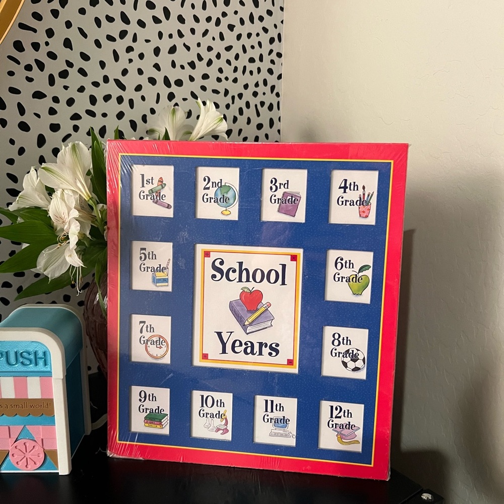 2002 Vintage School Years Grade Memory Board - new